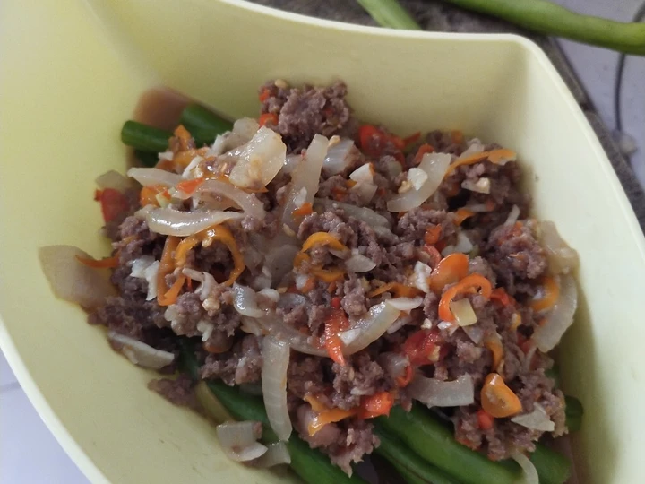 Cara Gampang Membikin Resep  Tumis Buncis Daging Sapi 🐮 yang Bisa Manjain Lidah, Bisa Manjain Lidah