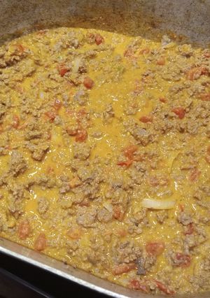 A picture of Hamburger Pasta.