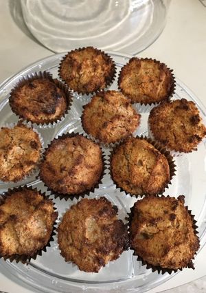 Una foto de Magdalenas de Aprovechamiento zanahoria-Naranja-Almendras-Coco