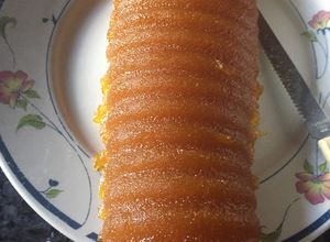 Una foto de Dulce crema de zapallo
