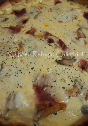 Foto de ♥ Quiche de Presunto, Fiambre, Queijo e Cogumelos ♥