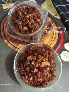 Foto resep Sambal Kering Teri Tempe Kacang