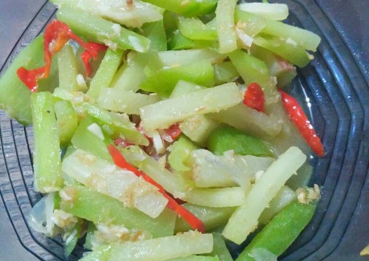 Resep Tumis labu siam dengan ebi, Menggugah Selera