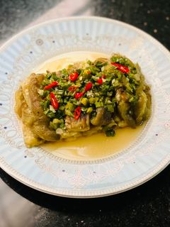 Hình của món Cà Tím 🍆 Mắm Mỡ Hành.