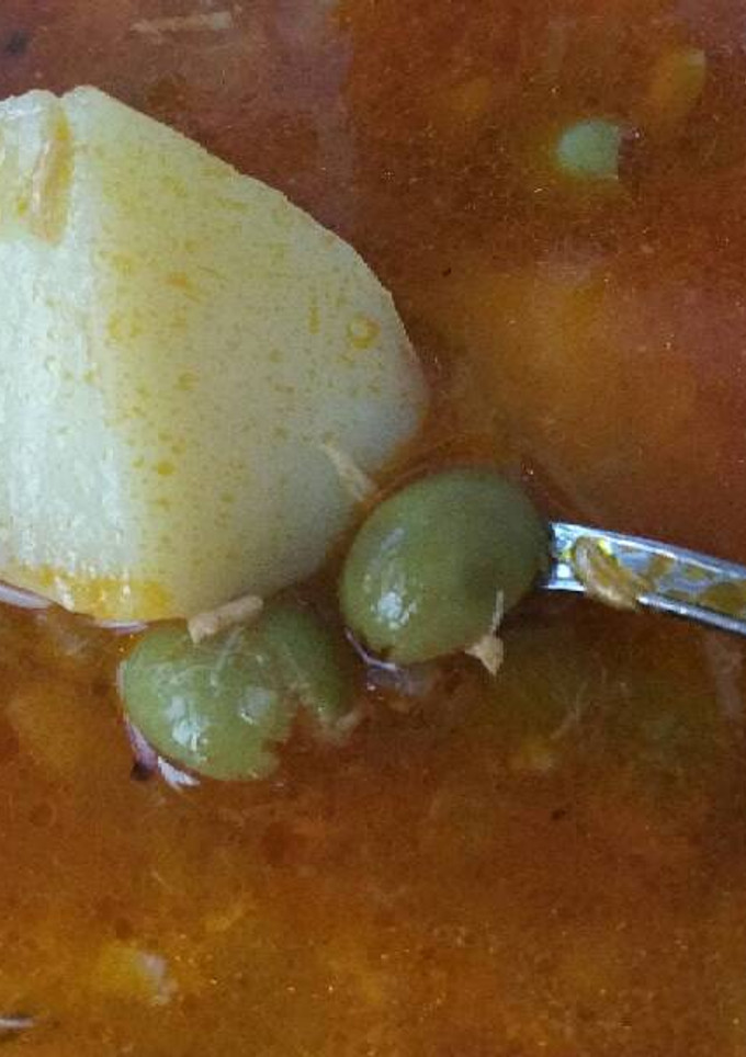 Una foto de Sopa de Aceitunas, Atún, Arroz o Patatas