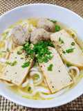 Banh Canh with Fish Cake and Crab Cake
