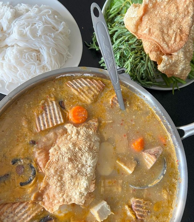 Hình của món Lẩu Chao Chay.
