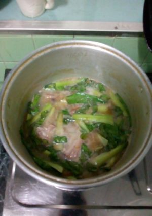 A picture of Pork Ribs Sinigang.