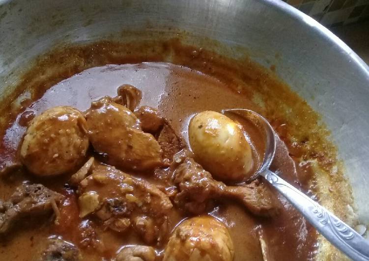 Rendang Ayam&telur.. pedas�?�?�?��?�🌶🌶