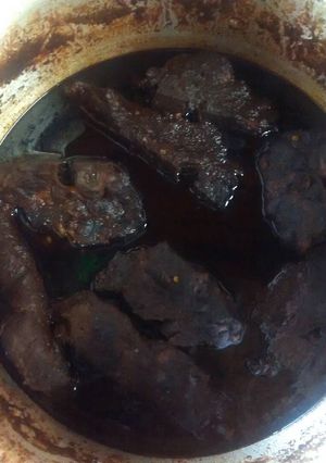 Una foto de Espinazo de cerdo en adobo