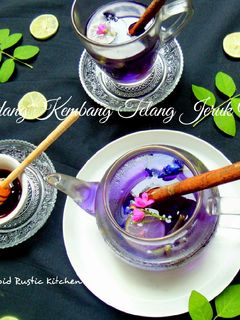 Foto resep Wedang Kembang Telang Jeruk Nipis