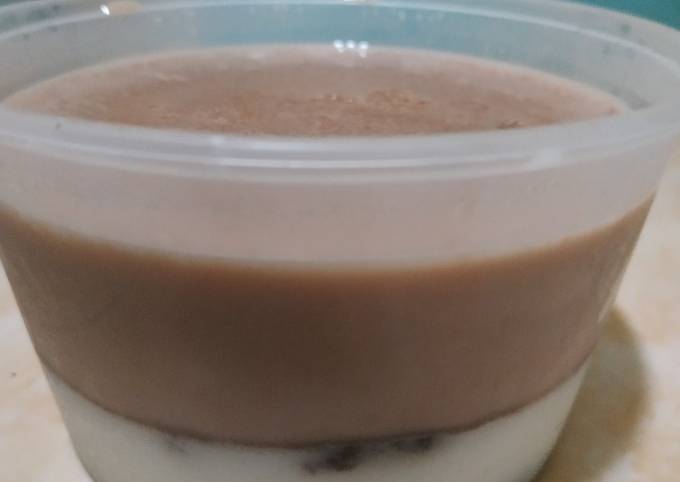 Puding Milo oreo