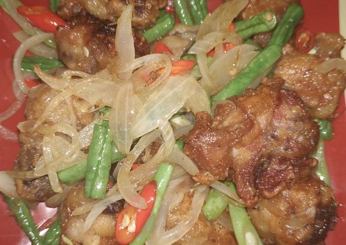 Ayam goreng crispy sayur