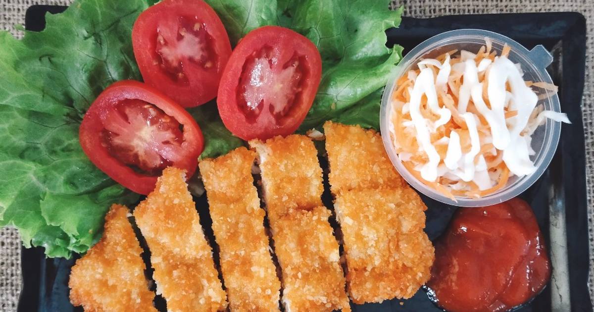 Resep 121 Chicken Katsu Plus Salad Oleh Ummu Ayumi Cookpad