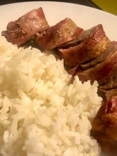 Szarvasgerinc bacon szalonnával recept fotója