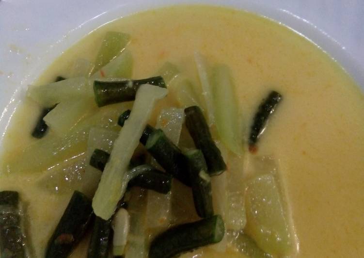 Resep Kuah santan sayur (labu siam dan kacang panjang), Sempurna