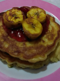 Una foto de Hot cakes de papa