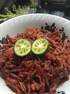 Foto resep Daging suwir balado (mesra daging)