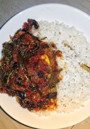 A picture of Stewed spinach.