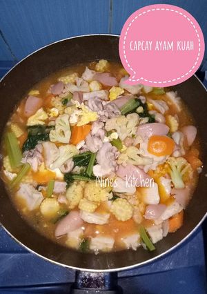 Foto resep Capcay ayam kuah no saus