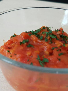 Una foto de Salsa de tomate picante