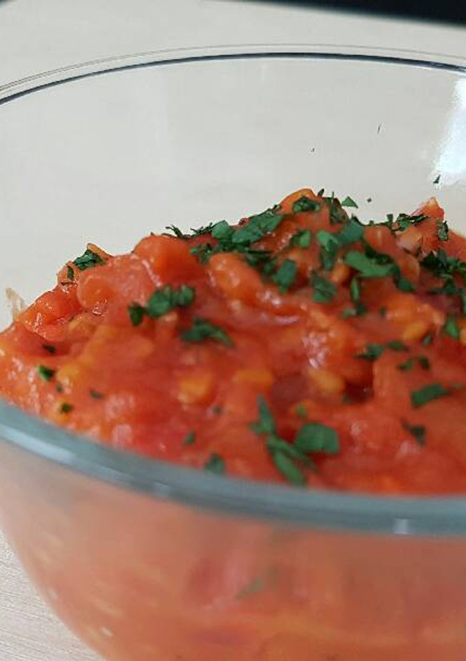 Una foto de Salsa de tomate picante