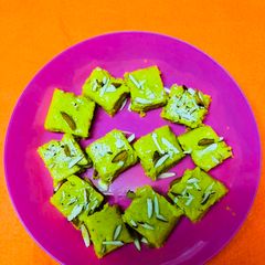 A picture of Milk powder burfi.