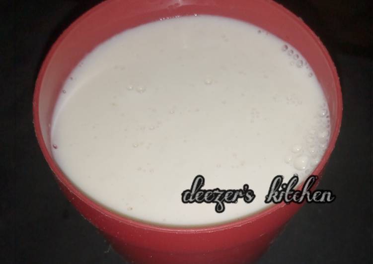 Recipe of Super Quick Homemade Milk pap (kunun madara) | Simple Recipe For One