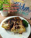 Resipi Berpantang : Ikan Bawal Emas Bakar Berempah