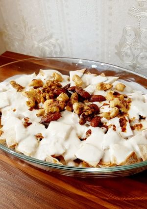 عکسی از دستور 🇱🇧 فته نخود لبنانی (Chickpeas Fatteh)