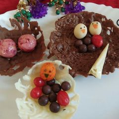 A picture of Nest chocolate Easter.