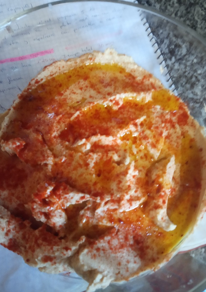 Una foto de Hummus de garbanzos en Thermomix