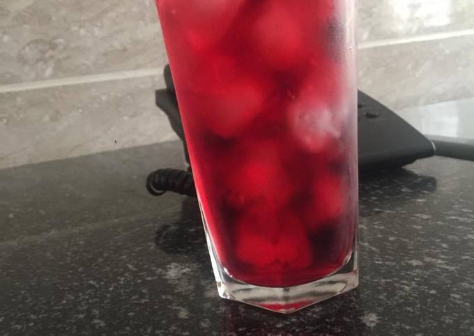 Homemade Hibiscus drink