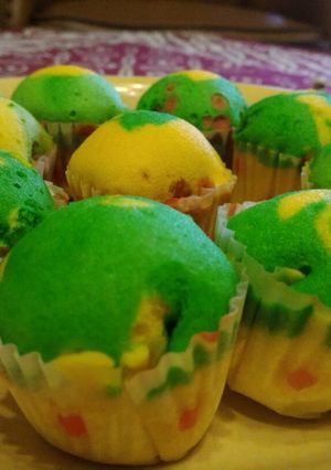 Foto resep Bolu kukus pelangi