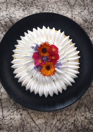 Una foto de Cremoso de Limón y Merengue Italiano
