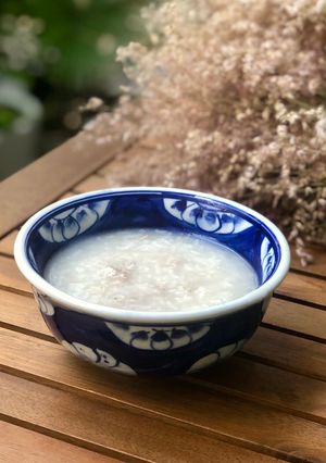 Hình của món Cháo Đậu Cúc Thịt Nạc.