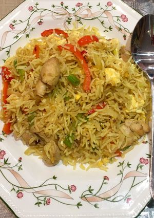 A picture of Spicy Chicken Fried Rice:.