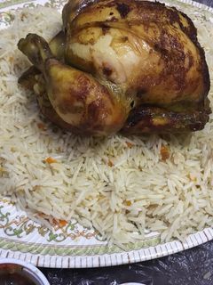 صورة لوصفة دجاج مشوي مع رز على طريقتي ❤️😘👍😍
