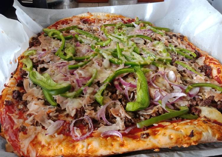 Turkey Beef Pizza