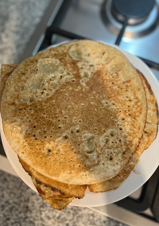 Una foto de Panqueques APLV AMM de Quinoa