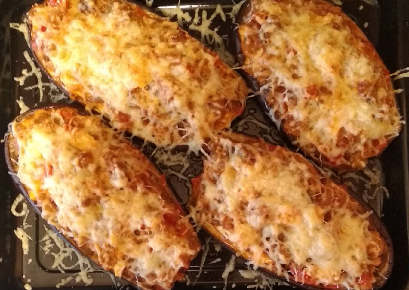 Berenjenas rellenas de atún