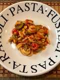 Pasta con calabacitas y elote