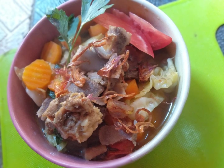 Cara Gampang Membikin Resep Sop tuLang sapi yang Uenak Anti Ribet, Mantap Sekali