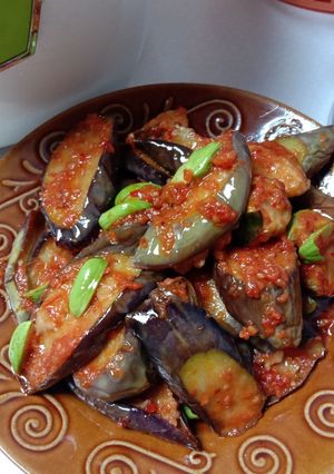 Foto resep Balado terong dan pete