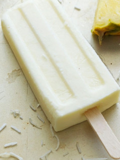A picture of Coconut pineapple yoghurt pops.