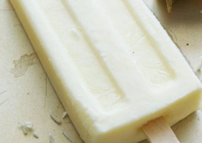 Coconut pineapple yoghurt pops