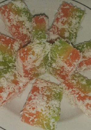 Foto resep Kue singkong pelangi/ongol-ongol