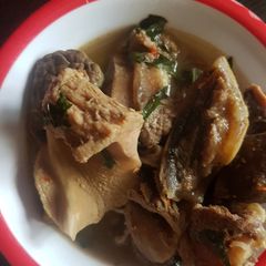 Assorted meat pepper soup A picture of Assorted meat pepper soup.
