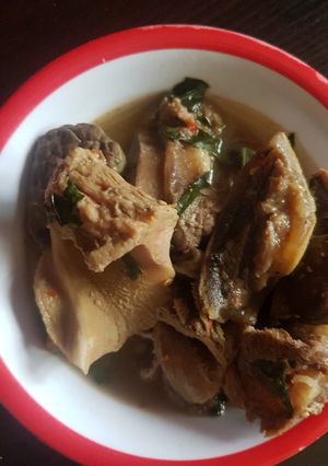 A picture of Assorted meat pepper soup.