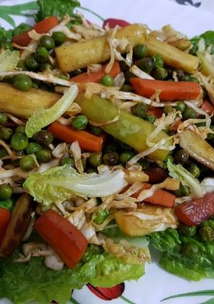 صورة لوصفة خضار بالصويا صوص